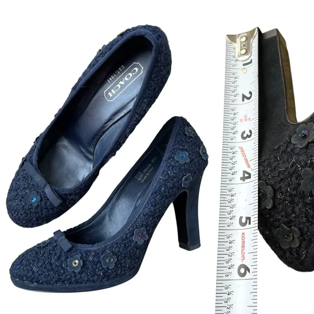 Coach Q107 Cherise Pumps Heels Shoes Sz 7.5 B - Picture 4 of 6